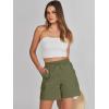 imageANRABESS Womens Summer Shorts 2025 Dressy Casual Hiking Cargo Shorts Trendy Outdoor Outfits 6 PocketsOlive