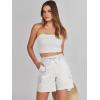 imageANRABESS Womens Summer Shorts 2025 Dressy Casual Hiking Cargo Shorts Trendy Outdoor Outfits 6 PocketsWhite