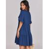 imageANRABESS Dresses for Women Summer 2025 V Neck Ruffle Sleeve A Line Tiered Flowy Casual Trendy Mini Beach Dress with PocketsBlue