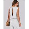imageANRABESS Jumpsuits for Women Casual Summer Sleeveless 2025 Romper One Piece Outfit Active Workout Lounge Jumpsuits PocketsLight Gray