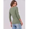imageANRABESS Women 34 Sleeve Crewneck Rib Knit Slim Fit Shirts Basic Tee Tops 2025 Fall Summer Casual TShirt Workout OutfitsSage Green