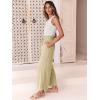 imageANRABESS Women Linen Pants Casual Loose High Waist Boho Wide Leg Cropped Palazzo Beach Pants Summer Outfits 2025 TrendyApricot