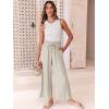 imageANRABESS Women Linen Pants Casual Loose High Waist Boho Wide Leg Cropped Palazzo Beach Pants Summer Outfits 2025 TrendyBeige