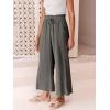 imageANRABESS Women Linen Pants Casual Loose High Waist Boho Wide Leg Cropped Palazzo Beach Pants Summer Outfits 2025 TrendyDark Gray
