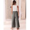 imageANRABESS Women Linen Pants Casual Loose High Waist Boho Wide Leg Cropped Palazzo Beach Pants Summer Outfits 2025 TrendyDark Gray