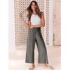 imageANRABESS Women Linen Pants Casual Loose High Waist Boho Wide Leg Cropped Palazzo Beach Pants Summer Outfits 2025 TrendyDark Gray