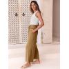 imageANRABESS Women Linen Pants Casual Loose High Waist Boho Wide Leg Cropped Palazzo Beach Pants Summer Outfits 2025 TrendyDark Khaki