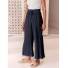 imageANRABESS Women Linen Pants Casual Loose High Waist Boho Wide Leg Cropped Palazzo Beach Pants Summer Outfits 2025 TrendyNavy Blue