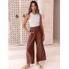 imageANRABESS Women Linen Pants Casual Loose High Waist Boho Wide Leg Cropped Palazzo Beach Pants Summer Outfits 2025 TrendyRust