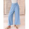 imageANRABESS Women Linen Pants Casual Loose High Waist Boho Wide Leg Cropped Palazzo Beach Pants Summer Outfits 2025 TrendySky