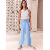imageANRABESS Women Linen Pants Casual Loose High Waist Boho Wide Leg Cropped Palazzo Beach Pants Summer Outfits 2025 TrendySky