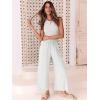 imageANRABESS Women Linen Pants Casual Loose High Waist Boho Wide Leg Cropped Palazzo Beach Pants Summer Outfits 2025 TrendyWhite