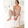 imageANRABESS Womens 2 Piece Outfits Linen Pants Jumpsuit Matching Lounge Set Casual Summer Beach Vacation Trendy ClothesApricot