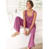 imageANRABESS Womens 2 Piece Outfits Linen Pants Jumpsuit Matching Lounge Set Casual Summer Beach Vacation Trendy ClothesRose