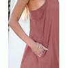 imageANRABESS Womens Athletic Dress 2025 Trendy Summer Casual Loose Workout Travel TShirt Mini Romper Dress Built in ShortsRust Red