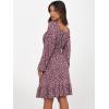 imageANRABESS Womens Dress Long Lantern Sleeve Square Neck Elastic Waist Ruffle Flowy Swing ALine Short Dresses 2025 Fall FashionBlack Pink Floral