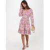 imageANRABESS Womens Dress Long Lantern Sleeve Square Neck Elastic Waist Ruffle Flowy Swing ALine Short Dresses 2025 Fall FashionMulticolor Floral