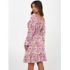 imageANRABESS Womens Dress Long Lantern Sleeve Square Neck Elastic Waist Ruffle Flowy Swing ALine Short Dresses 2025 Fall FashionMulticolor Floral