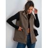 imageANRABESS Womens Fuzzy Fleece Vest Sleeveless Casual Warm Button Down Sherpa Jackets Outerwear With Pockets Winter FashionCoffee