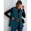 imageANRABESS Womens Fuzzy Fleece Vest Sleeveless Casual Warm Button Down Sherpa Jackets Outerwear With Pockets Winter FashionCyan