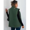 imageANRABESS Womens Fuzzy Fleece Vest Sleeveless Casual Warm Button Down Sherpa Jackets Outerwear With Pockets Winter FashionDark Green