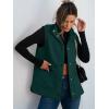 imageANRABESS Womens Fuzzy Fleece Vest Sleeveless Casual Warm Button Down Sherpa Jackets Outerwear With Pockets Winter FashionDeep Green
