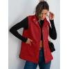 imageANRABESS Womens Fuzzy Fleece Vest Sleeveless Casual Warm Button Down Sherpa Jackets Outerwear With Pockets Winter FashionRed