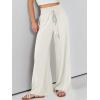 imageANRABESS Womens Linen Pants Summer Casual Palazzo Beach Pant Drawstring High Waist Wide Leg Trousers Vacation OutfitsBeige