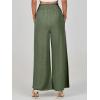 imageANRABESS Womens Linen Pants Summer Casual Palazzo Beach Pant Drawstring High Waist Wide Leg Trousers Vacation OutfitsDeep Green