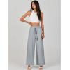 imageANRABESS Womens Linen Pants Summer Casual Palazzo Beach Pant Drawstring High Waist Wide Leg Trousers Vacation OutfitsGray