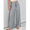 imageANRABESS Womens Linen Pants Summer Casual Palazzo Beach Pant Drawstring High Waist Wide Leg Trousers Vacation OutfitsGray
