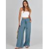 imageANRABESS Womens Linen Pants Summer Casual Palazzo Beach Pant Drawstring High Waist Wide Leg Trousers Vacation OutfitsLake Blue
