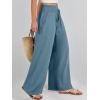 imageANRABESS Womens Linen Pants Summer Casual Palazzo Beach Pant Drawstring High Waist Wide Leg Trousers Vacation OutfitsLake Blue