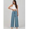 imageANRABESS Womens Linen Pants Summer Casual Palazzo Beach Pant Drawstring High Waist Wide Leg Trousers Vacation OutfitsLake Blue