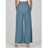 imageANRABESS Womens Linen Pants Summer Casual Palazzo Beach Pant Drawstring High Waist Wide Leg Trousers Vacation OutfitsLake Blue