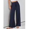imageANRABESS Womens Linen Pants Summer Casual Palazzo Beach Pant Drawstring High Waist Wide Leg Trousers Vacation OutfitsNavy Blue