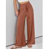 imageANRABESS Womens Linen Pants Summer Casual Palazzo Beach Pant Drawstring High Waist Wide Leg Trousers Vacation OutfitsRust