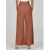 imageANRABESS Womens Linen Pants Summer Casual Palazzo Beach Pant Drawstring High Waist Wide Leg Trousers Vacation OutfitsRust