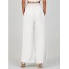 imageANRABESS Womens Linen Pants Summer Casual Palazzo Beach Pant Drawstring High Waist Wide Leg Trousers Vacation OutfitsWhite