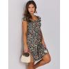 imageANRABESS Womens Summer Casual Sleeveless Square Neck Dress 2025 Smocked Ruffle Backless Boho Beach Cute Teen Short SundressFloral Colorful Black