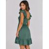 imageANRABESS Womens Summer Casual Sleeveless Square Neck Dress 2025 Smocked Ruffle Backless Boho Beach Cute Teen Short SundressGrass Green
