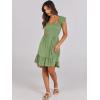 imageANRABESS Womens Summer Casual Sleeveless Square Neck Dress 2025 Smocked Ruffle Backless Boho Beach Cute Teen Short SundressLight Green