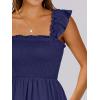 imageANRABESS Womens Summer Casual Sleeveless Square Neck Dress 2025 Smocked Ruffle Backless Boho Beach Cute Teen Short SundressNavy Blue