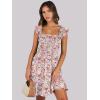 imageANRABESS Womens Summer Casual Sleeveless Square Neck Dress 2025 Smocked Ruffle Backless Boho Beach Cute Teen Short SundressPrint Floral