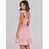 imageANRABESS Womens Summer Casual Sleeveless Square Neck Dress 2025 Smocked Ruffle Backless Boho Beach Cute Teen Short SundressPrint Floral Pink