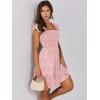 imageANRABESS Womens Summer Casual Sleeveless Square Neck Dress 2025 Smocked Ruffle Backless Boho Beach Cute Teen Short SundressPrint Floral Pink