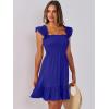 imageANRABESS Womens Summer Casual Sleeveless Square Neck Dress 2025 Smocked Ruffle Backless Boho Beach Cute Teen Short SundressRoyal Blue