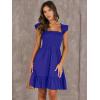 imageANRABESS Womens Summer Casual Sleeveless Square Neck Dress 2025 Smocked Ruffle Backless Boho Beach Cute Teen Short SundressRoyal Blue