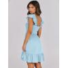 imageANRABESS Womens Summer Casual Sleeveless Square Neck Dress 2025 Smocked Ruffle Backless Boho Beach Cute Teen Short SundressSky Blue