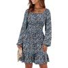 Print Blue White